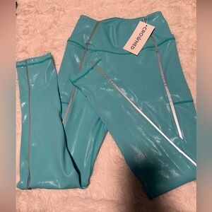 Crowned Athletics Electric Lagoon Leggings